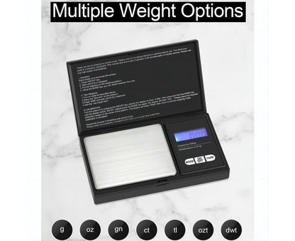 Precision Scale 0.01g, 500g/0.01g, Pocket Scale with LCD Display, Small Jewelry Scale, Kitchen Scale, Precision Scale with Tare Function
