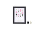 1 Set 5 Inch Photo Frame Patchwork Waterproof Thickened Decorative Foam Wall Hanging Photo Display Frame Household Supply - Black