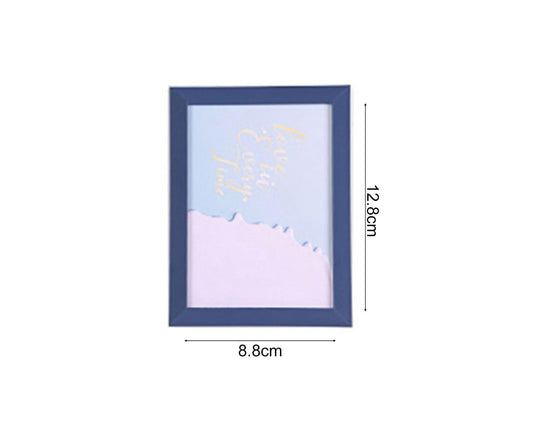 1 Set 5 Inch Photo Frame Patchwork Waterproof Thickened Decorative Foam Wall Hanging Photo Display Frame Household Supply - Black