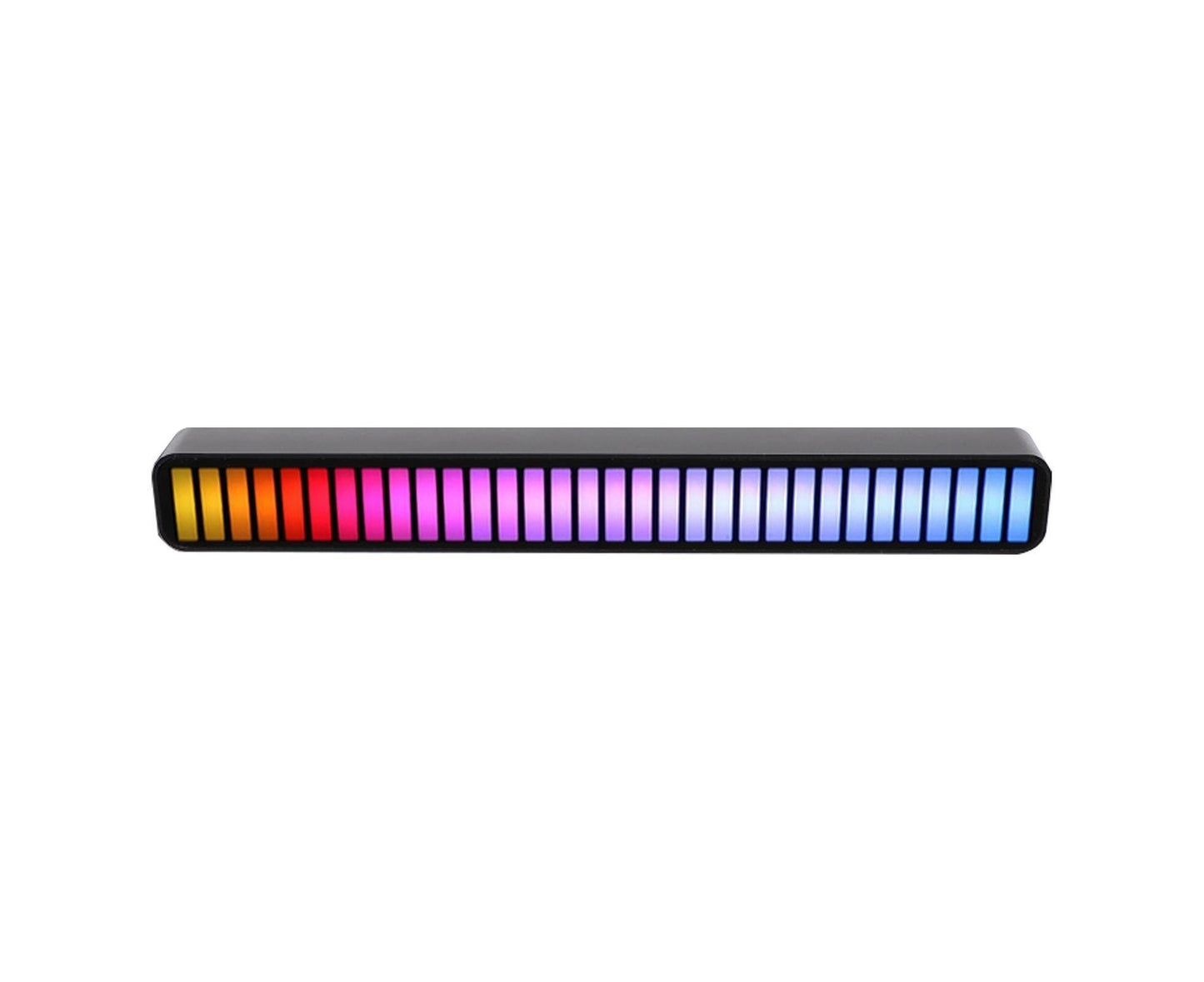 Car LED Light Built-in Microphone Multiple Light Modes Acrylic Wireless Car Ambient LED Light for Home - Black