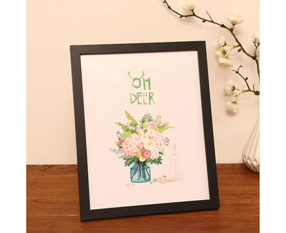 8/10-Inch Wooden Photo Frame High Clarity Glass Back Support Modern Heavy Duty Desktop Picture Display Decorative Frame Home Supplieslack 10inch