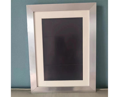 Flip Photo Frame Front Opening Picture Display Artwork Easy to Use Versatile Design Picture Display Stands - White
