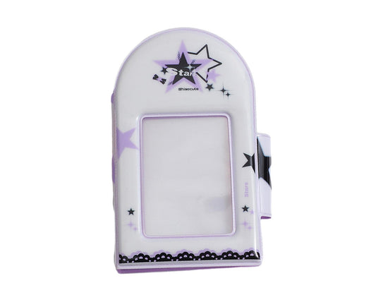 Photo Album Large Capacity Waterproof Insert Type PVC 3 Inch 40 Pages Picture Album  Card Storage Binder Friends Gift - Purple