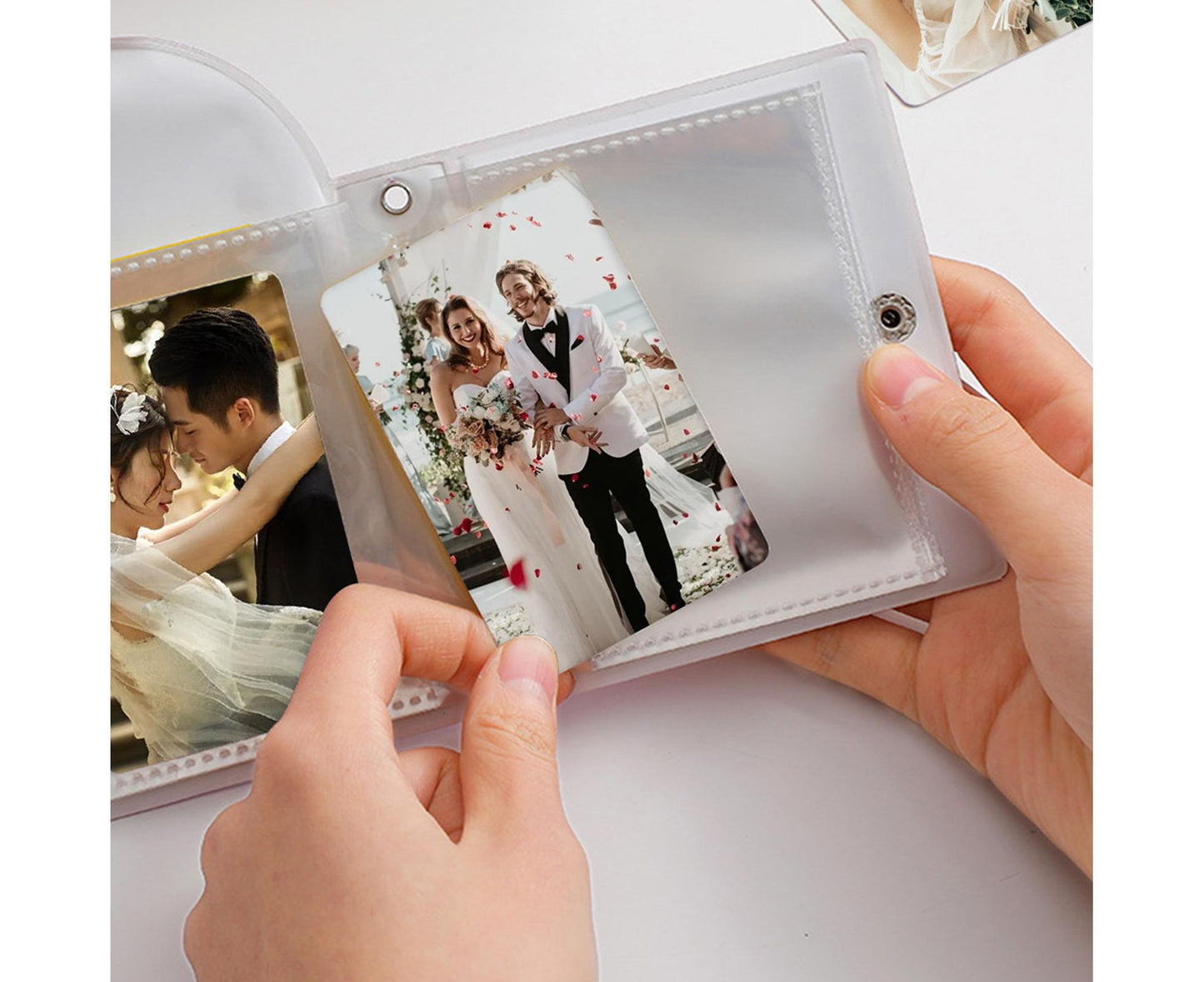 Photo Album Large Capacity Waterproof Insert Type PVC 3 Inch 40 Pages Picture Album  Card Storage Binder Friends Gift - Purple