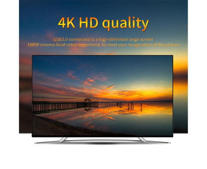 HDMI-compatible to USB High Clarity Board Game Record Live Streaming Broadcast Video Capture Card - Grey