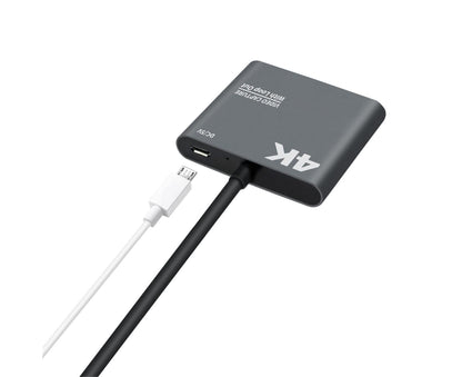 HDMI-compatible to USB High Clarity Board Game Record Live Streaming Broadcast Video Capture Card - Grey