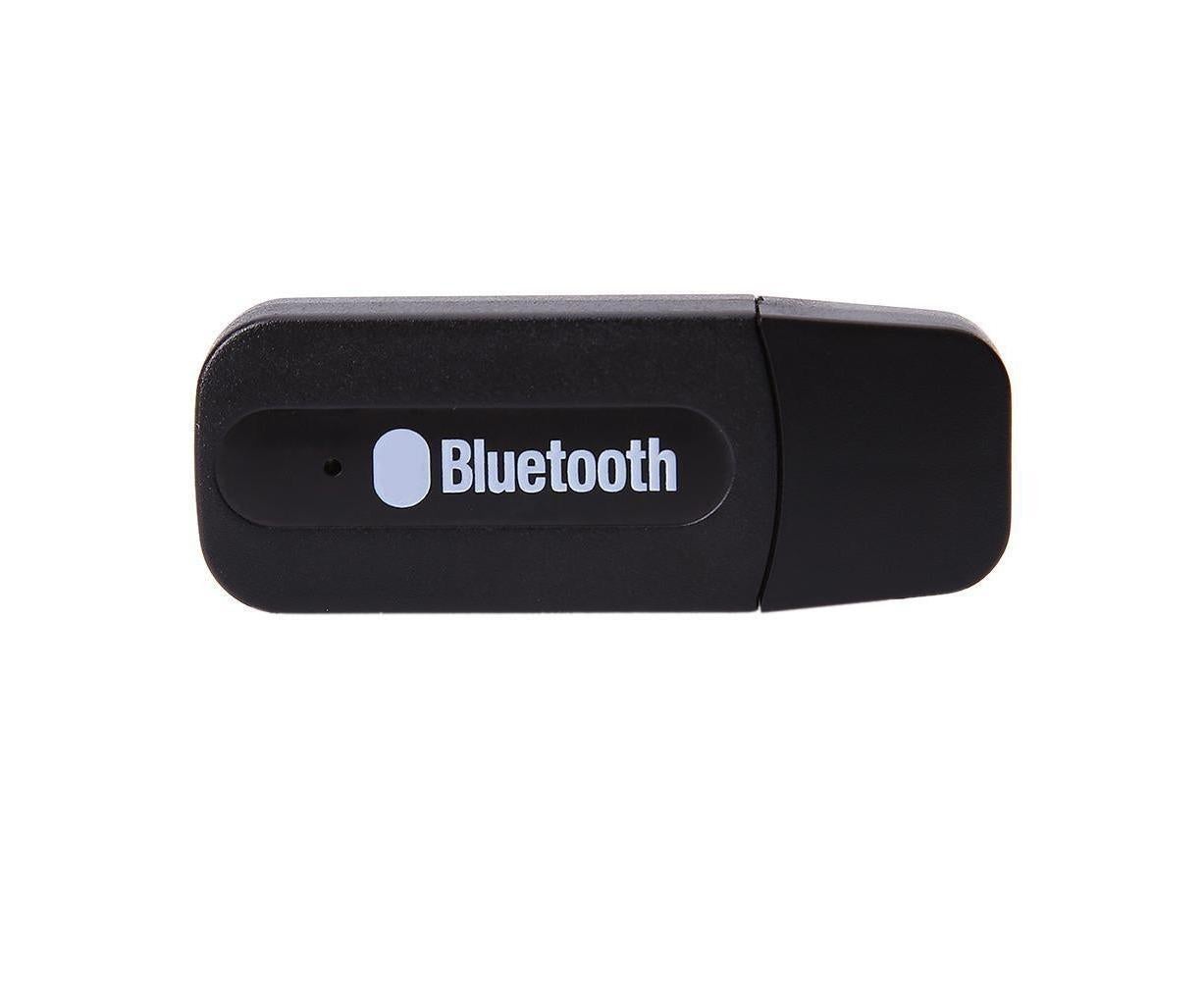 Mini 3.5mm Jack USB Wireless Bluetooth-compatible Audio Receiver Adapter for PC Speaker - Black