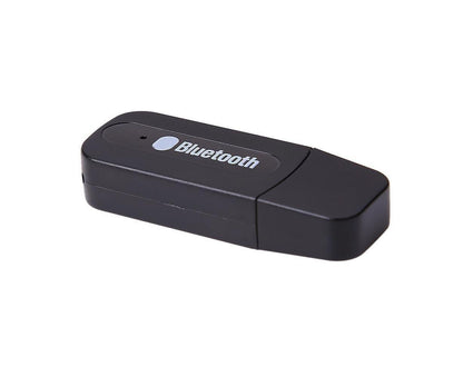 Mini 3.5mm Jack USB Wireless Bluetooth-compatible Audio Receiver Adapter for PC Speaker - Black