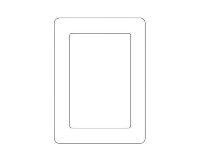 Wall Mounted 5 Inch Photo Frame grip Picture Holder Living Room Art Decor-White