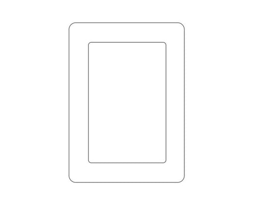 Wall Mounted 5 Inch Photo Frame grip Picture Holder Living Room Art Decor-White