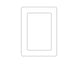Wall Mounted 5 Inch Photo Frame grip Picture Holder Living Room Art Decor-White