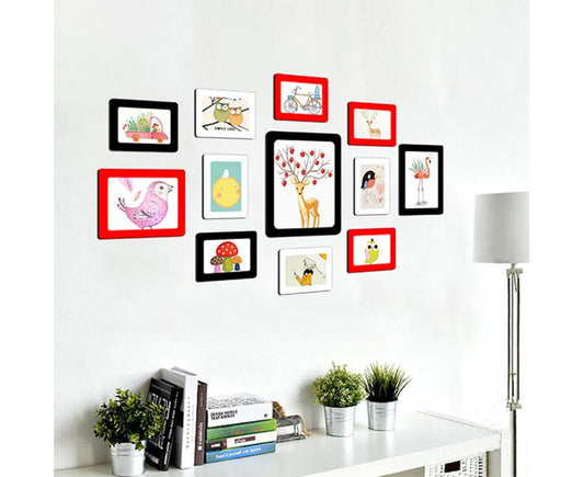 Wall Mounted 5 Inch Photo Frame grip Picture Holder Living Room Art Decor-White