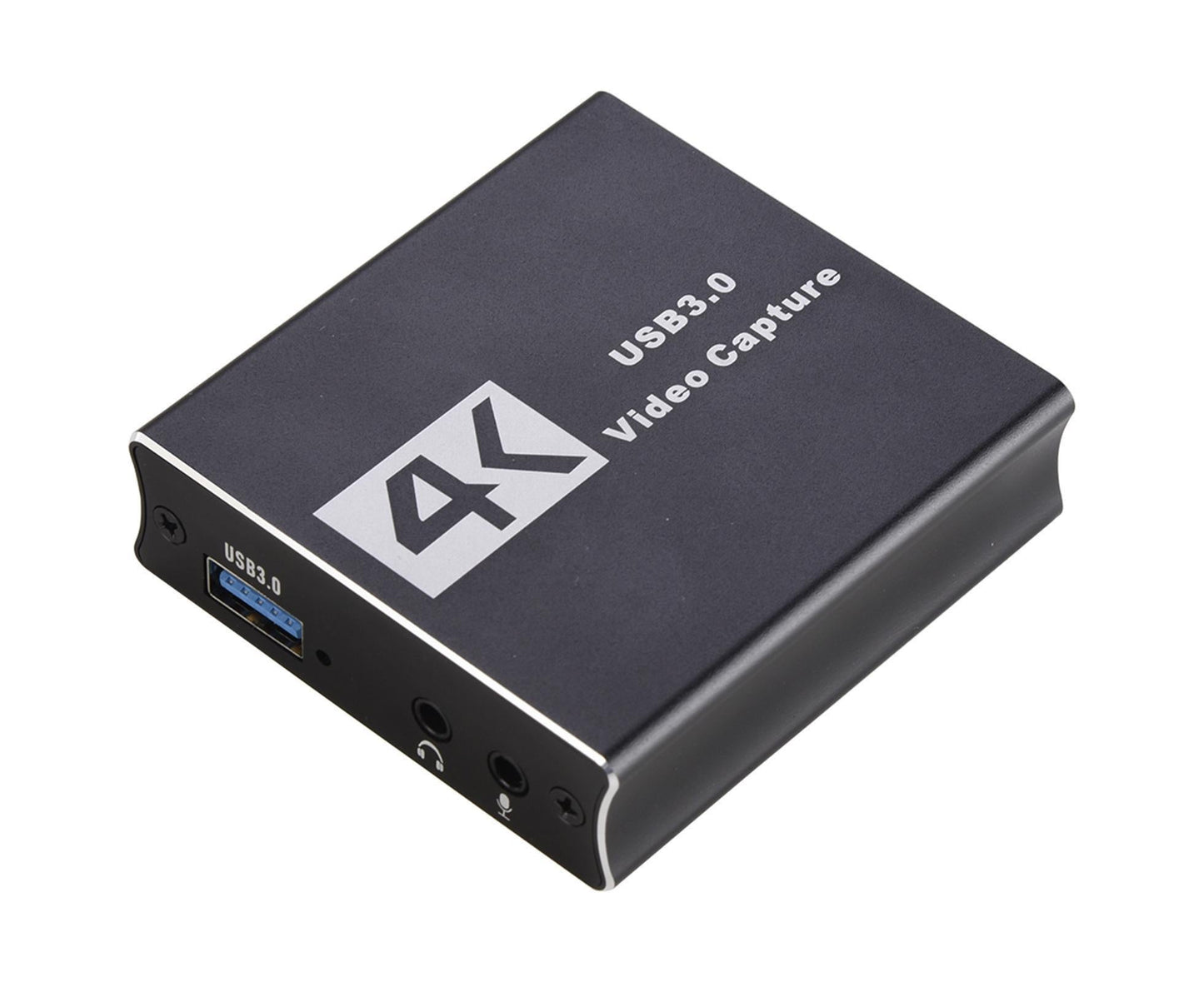 Video Capture Card 1080P High Speed 4K HDMI-compatible to USB3.0 Game Capture Device for Live Streaming - Black
