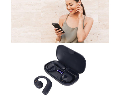 Language Translator Earbuds Multifunction Noise Reduction Stereo Sound 144 Kinds Languages Bluetooth 5.3 Earphones Blue