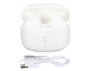 Language Translator Earbuds Multifunction HD Noise Reduction Bluetooth 5.1 144 Kinds Languages Real Time Translation Headphone White