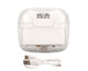 BT5.3 Translation Headset 144 Languages Instant Voice Language Translator Earphone for Business Travel Learning White