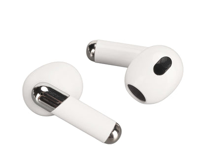 BT5.3 Translation Headset 144 Languages Instant Voice Language Translator Earphone for Business Travel Learning White