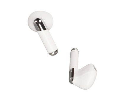 BT5.3 Translation Headset 144 Languages Instant Voice Language Translator Earphone for Business Travel Learning White