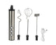 Stainless Steel Milk Frother, USB Charging, Handheld Electric Egg Beater for Home Kitchen