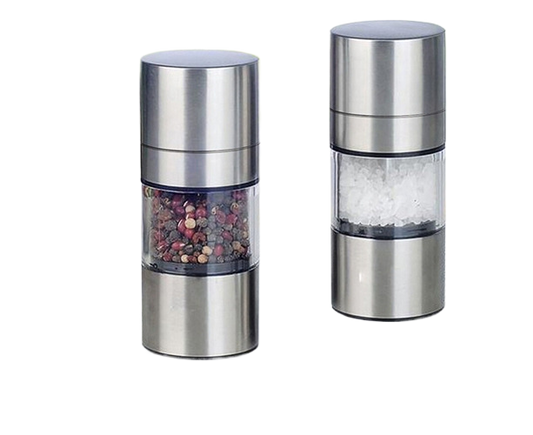 Stainless Steel Manual Salt Pepper Mill Grinder Portable Kitchen Muller Tool