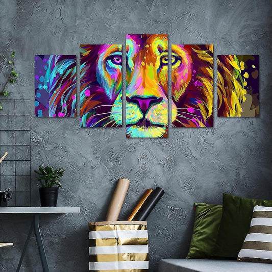 Five Consecutive Abstract Wall Stickers For Living Room Bedroom Background Wall Home Decoration Self-adhesive
