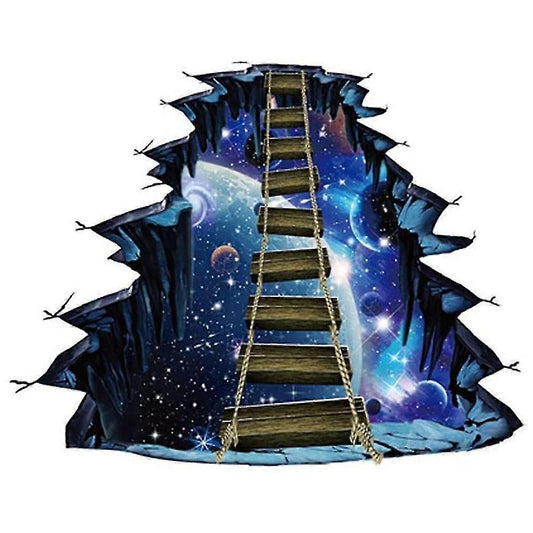 3d Floor Stickers Galaxy Wall Stickers Living Room Detachable Waterproof Diy Wall Stickers Decoration