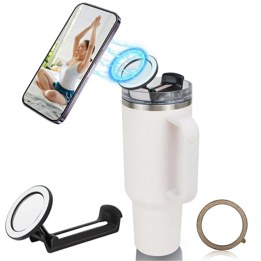 Phone Holder For Stanley, Water Bottle Phone Holder For Stanley 40oz Cup, Phone Stand Mount, Portable, Rotatable