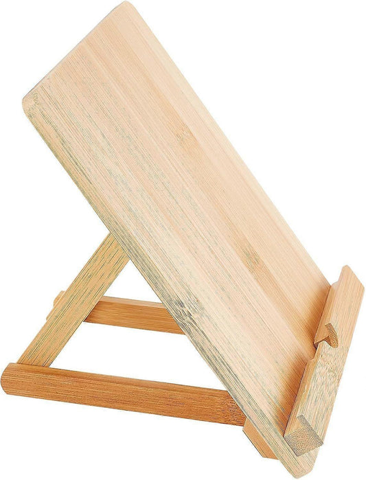 Bamboo Adjustable Foldable Tablet & Book Stand