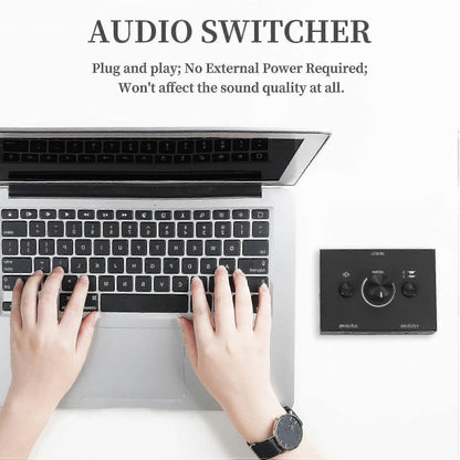 3.5mm Audio Switcher 2 In 1 Out / 1 In 2 Out