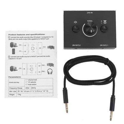 3.5mm Audio Switcher 2 In 1 Out / 1 In 2 Out