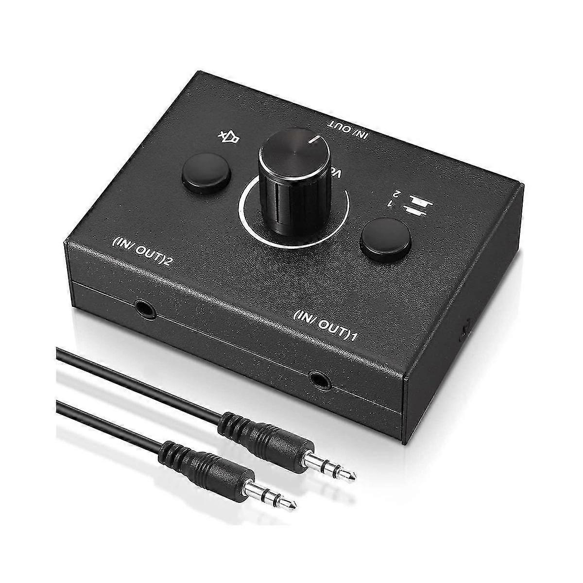 3.5mm Audio Switcher 2 In 1 Out / 1 In 2 Out