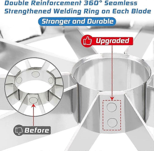 Stainless Steel Apple Cutter - 10-Wedge Slicer & Corer