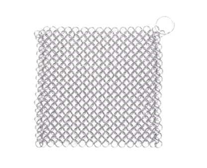 Stainless Steel Cast Iron Skillet Cleaner Chainmail Scrubber-6inch