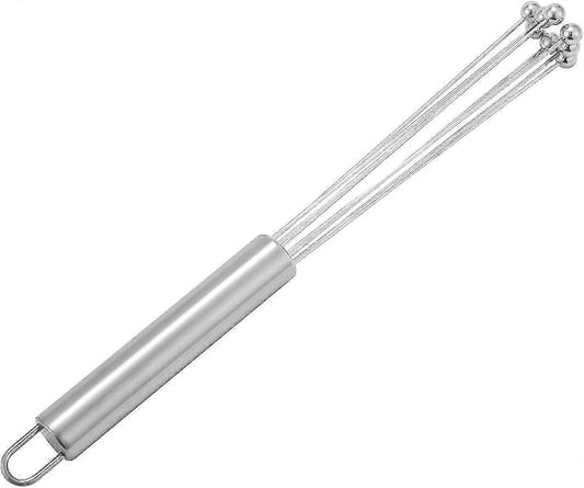 Stainless Wire Egg Whisk - 12inch Kitchen Broom for Mixing, Beating, Cooking