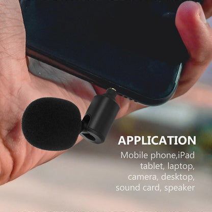 3.5mm Recording Microphone - PC, Smartphone, Podcast, Meeting, Wireless Mic
