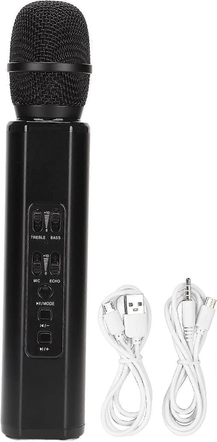 Wireless Vocal Microphone - Cordless Mic for Singing or Public Speaking (Black)