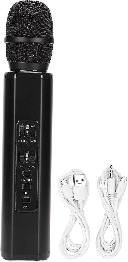 Wireless Vocal Microphone - Cordless Mic for Singing or Public Speaking (Black)