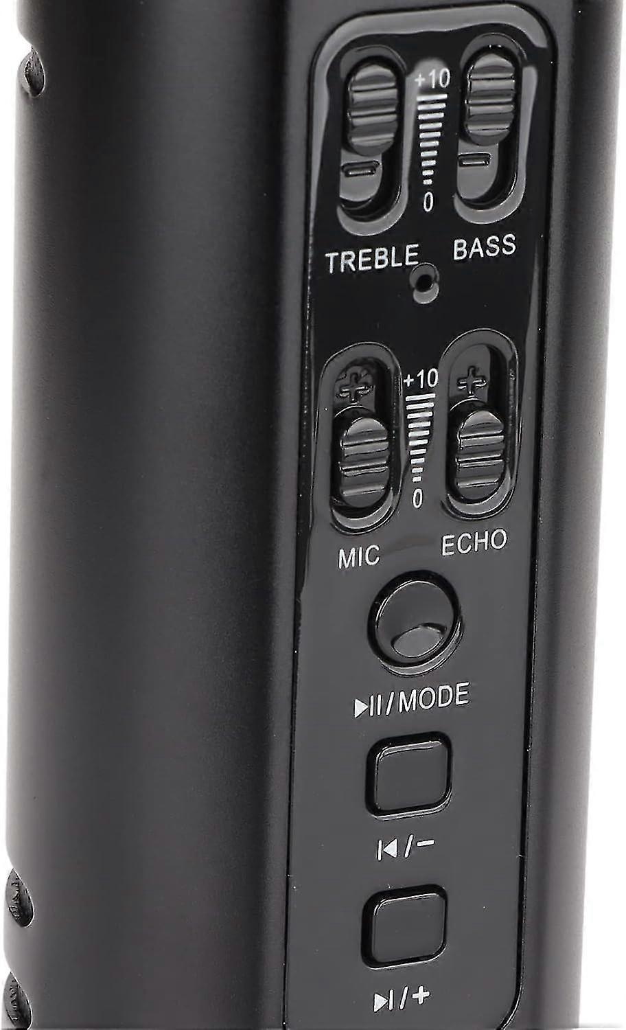 Wireless Vocal Microphone - Cordless Mic for Singing or Public Speaking (Black)