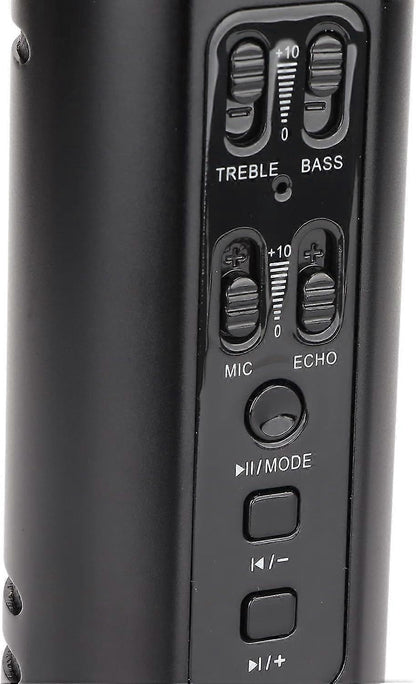 Wireless Vocal Microphone - Cordless Mic for Singing or Public Speaking (Black)