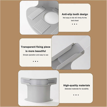 4PCS Non-Slip Sheet Holders, Fits Most Sizes, Keeps Sheets Secure
