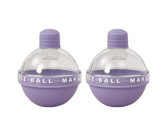 2Pcs Ice Cube Mold Reusable DIY Creative Light Bulb Shape Ice Ball Maker Household Supplies -Purple