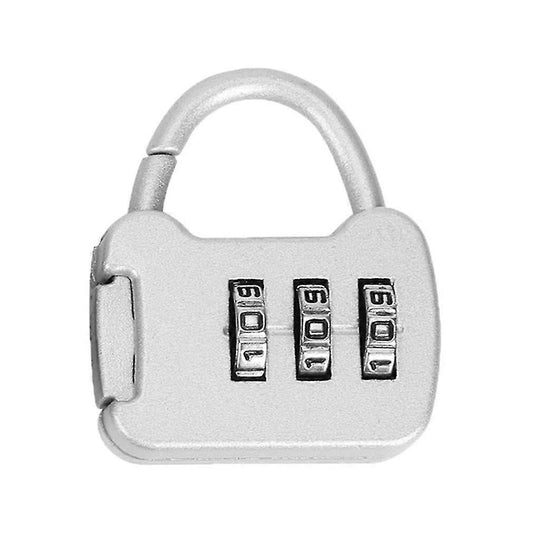 3-Digit Combo Padlock - Outdoor Travel Luggage Bag Lock for School & Fitness