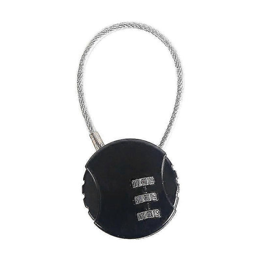 3-Digit Mini Combo Padlock - Resettable Luggage Lock for Travel
