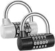 2pcs 5-Digit Combo Padlock - High Security Luggage Locks