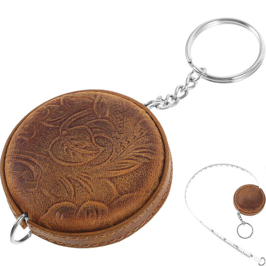 Mini Retractable Tape Measure Vintage Measuring Tape with Keychain Portable