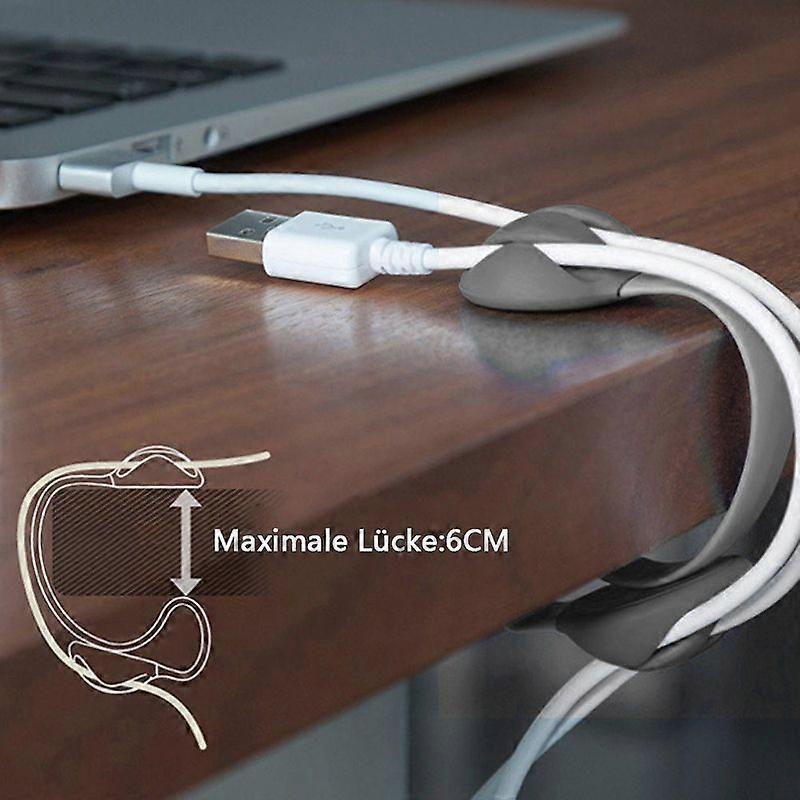 5pcs Cable Holders Non-Adhesive Wire Organizer Clips for Home & Office
