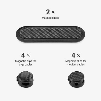 2pcs grip Cable Holders Black Cord Organizer for Desktop or Nightstand
