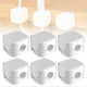 6-Pack White grip Cable Clips Desk Cord Organizer Self-Adhesive Cable Holder