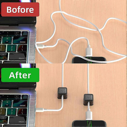 6-Pack grip Cable Clips Desk Organizer Strong Adhesive Cord Holders for Home