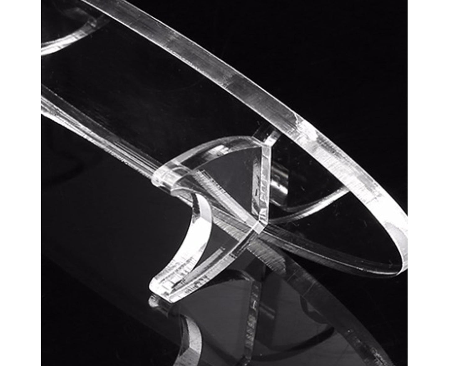 Showing Stand Sturdy Decorative 8mm Acrylic Durable Display Stand for Living Room-Transparent